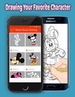 How To Draw Minnie Mouse Mickey Adult Drawing स्क्रीनशॉट 2