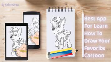 How To Draw Paw Patrol Adult Drawing Affiche