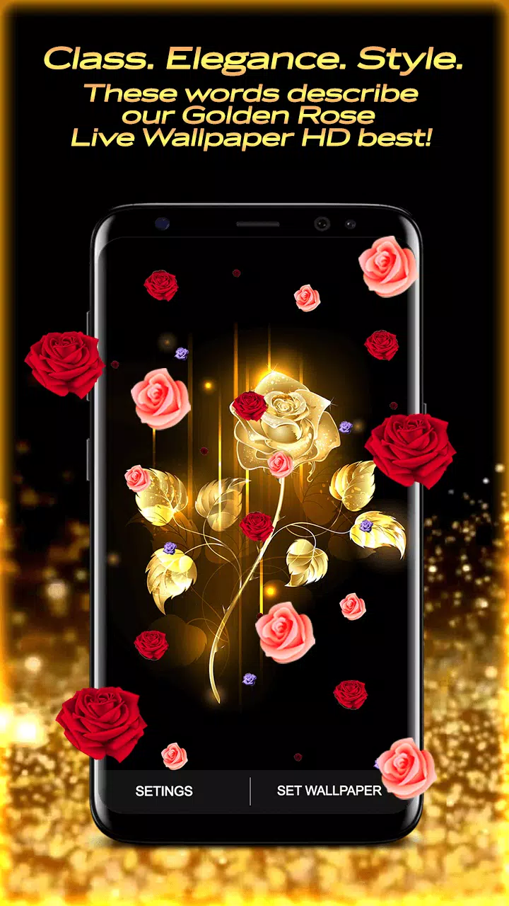 Rosa Dorato Sfondi Animati Hd APK per Android Download