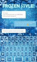 Frozen Keyboard Theme captura de pantalla 1