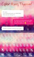 Rainy Color Keyboard Theme स्क्रीनशॉट 1