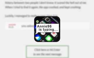 Annie96 is typing capture d'écran 1