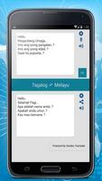 Tagalog Malay Translator постер