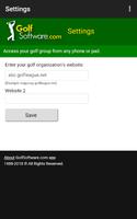 GolfSoftware.com app Affiche