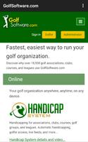GolfSoftware.com app capture d'écran 1