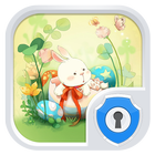Easter BunnyTheme AppLock Pro آئیکن