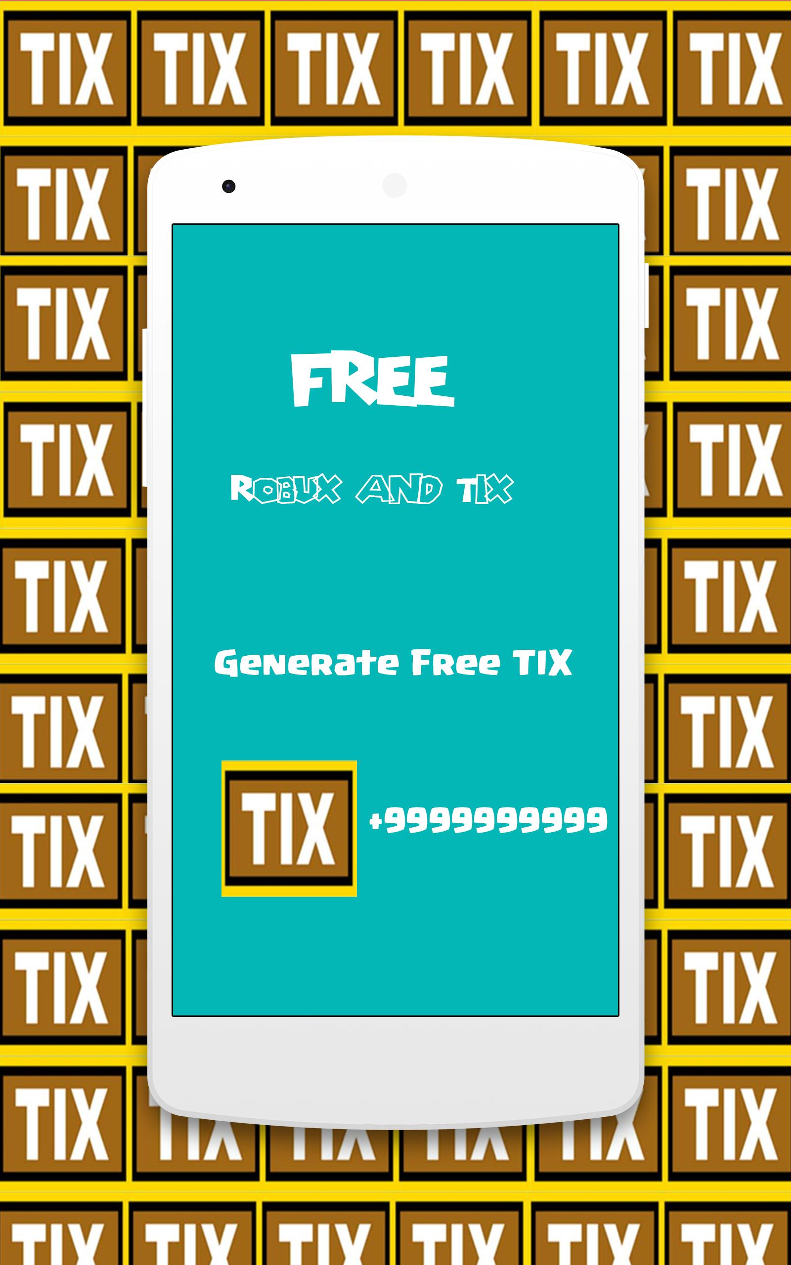 Robux And Tix Generator Prank For Android Apk Download - generator robux and tix