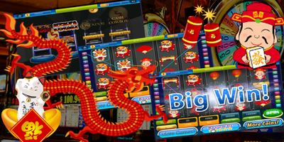 Chinese New Year Slot Machine Casino Billionaire Affiche