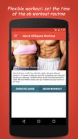 Abs & Obliques Workout Poster