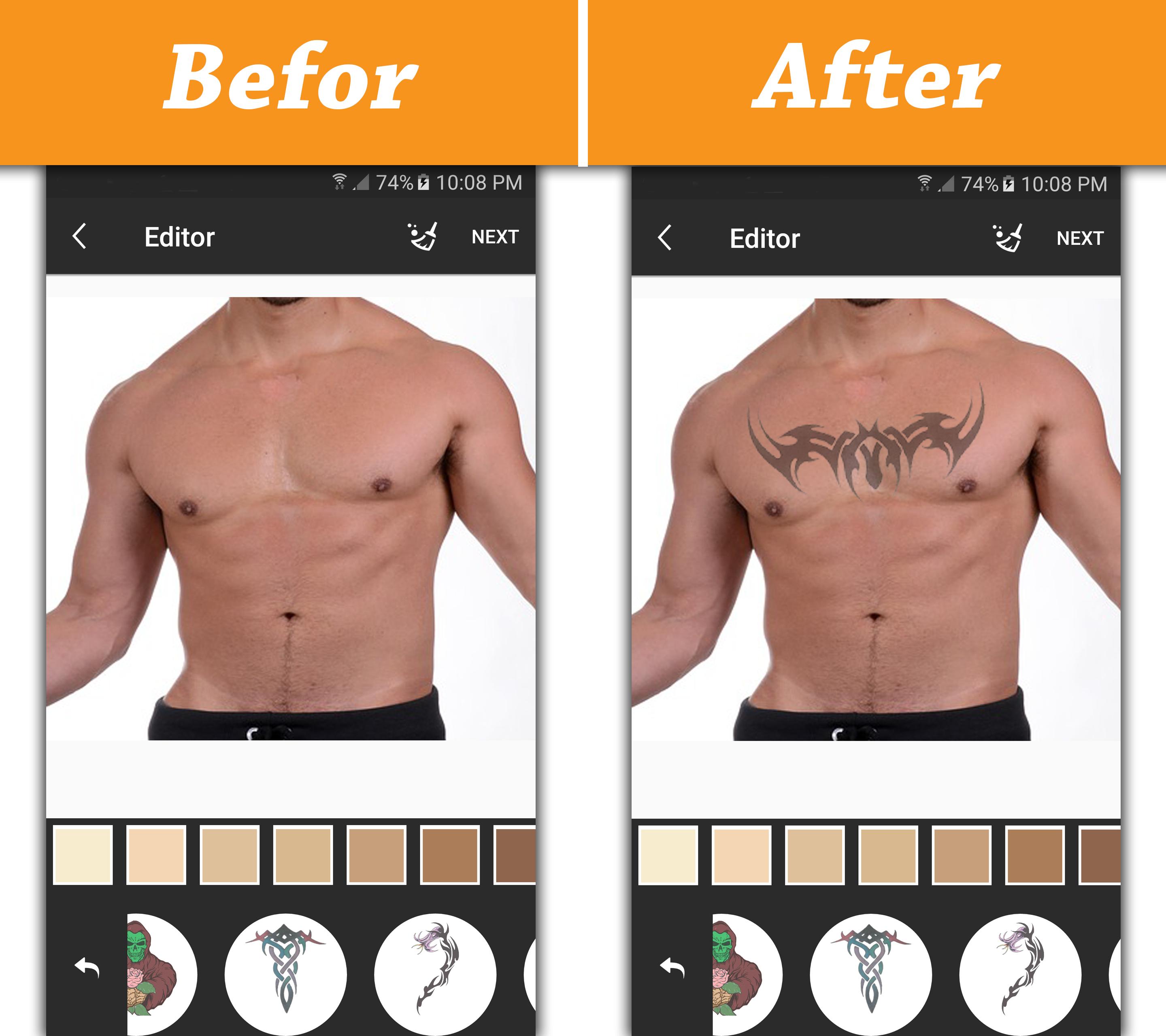 Six Pack Tattoo For Android Apk Download - abs tattoo roblox