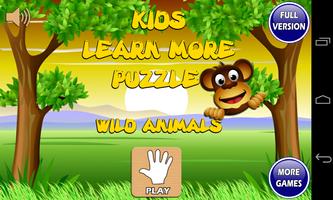 Kids Games Puzzle Wild Animals Poster