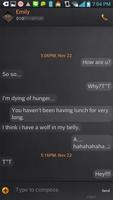 Black Switch go sms theme скриншот 1
