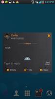 Black Switch go sms theme capture d'écran 3