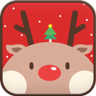 Red Rudolph go sms theme ícone