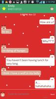 Red Rudolph go sms theme 海报