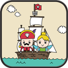 Pirate captain and fairy SMS ikona