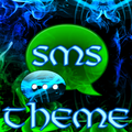 الأخضر دخان موضوع GO SMS برو