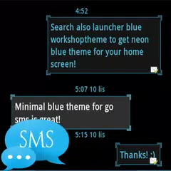 Ice Minimal Theme GO SMS Pro APK download
