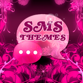 Theme Pink Flower GO SMS biểu tượng