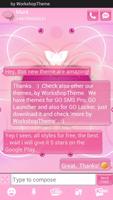 Romantique Theme GO SMS Pro capture d'écran 1