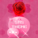Theme Rose rosa cute GO SMS APK