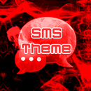 Czerwony dym Theme GO SMS PRO aplikacja