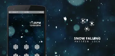 Snowfall Lock screen theme