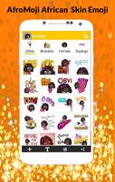 AfroMoji: New African skin Emoticon Stickers capture d'écran 2