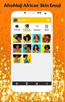 AfroMoji: New African skin Emoticon Stickers capture d'écran 3