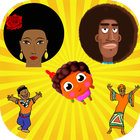 AfroMoji New African skin Emoticon Stickers icône
