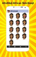 AfroMoji New African skin Emoticon Stickers Affiche
