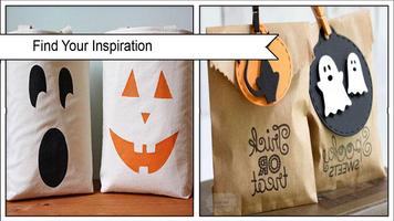 Twórcze torby papierowe na Halloween plakat
