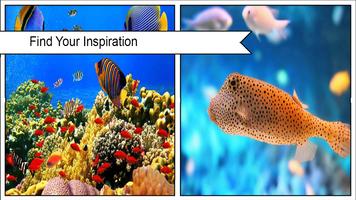 3D Sea Fish Wallpaper HD Affiche