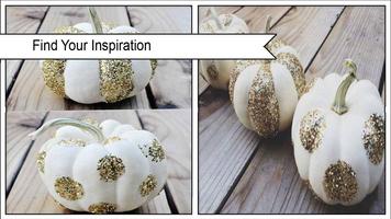 Poster Sparkling DIY Fall Glitter Pumpkin Decor