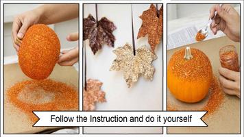 Sparkling DIY Fall Glitter Pumpkin Decor imagem de tela 2