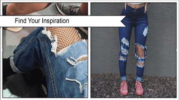 Ripped Jeans Tights Fashion Trends Ekran Görüntüsü 2