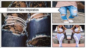 Ripped Jeans Tights Fashion Trends Ekran Görüntüsü 3