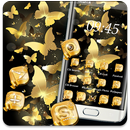 Gorgeous Golden Butterfly Theme APK