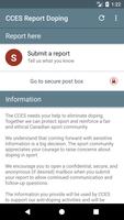 CCES Report Doping plakat