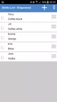 Poster Drinks List