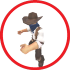 AR fighting cowboy Fighter icon