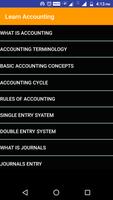 Learn Basic Accounting پوسٹر