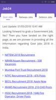 Latest Government Jobs 2018, Daily Govt Job Alerts تصوير الشاشة 3