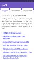 Latest Government Jobs 2018, Daily Govt Job Alerts Ekran Görüntüsü 3