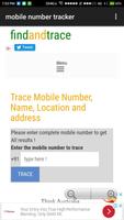 MOBILE NUMBER TRACKER poster