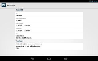 massen SMS Versand Gateway App Screenshot 2