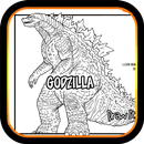 How to draw Godzilla APK