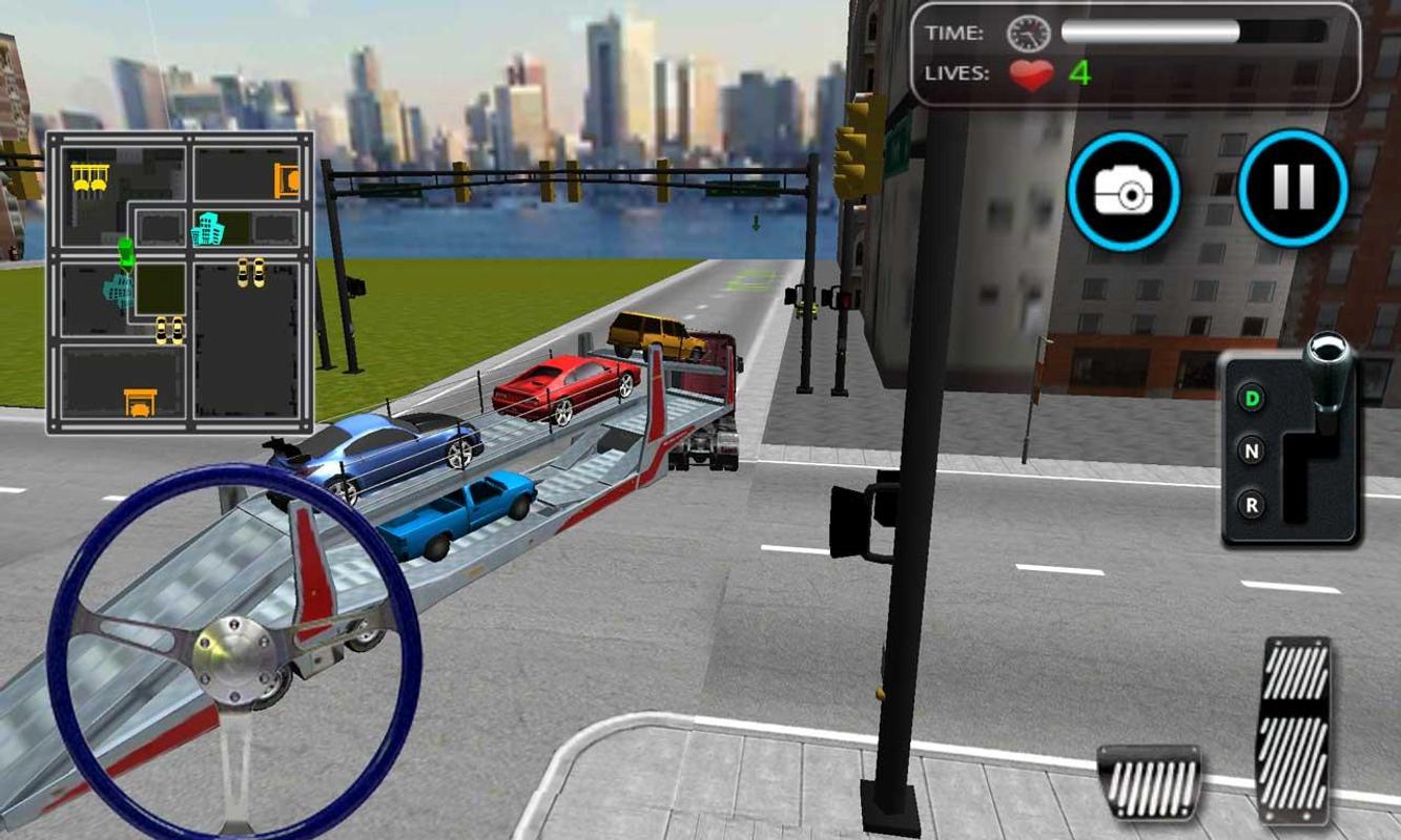 Car Transport Trailer Truck 3D APK Download Gratis Simulasi