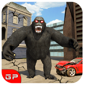 Angry Wild Gorilla City Attack icon