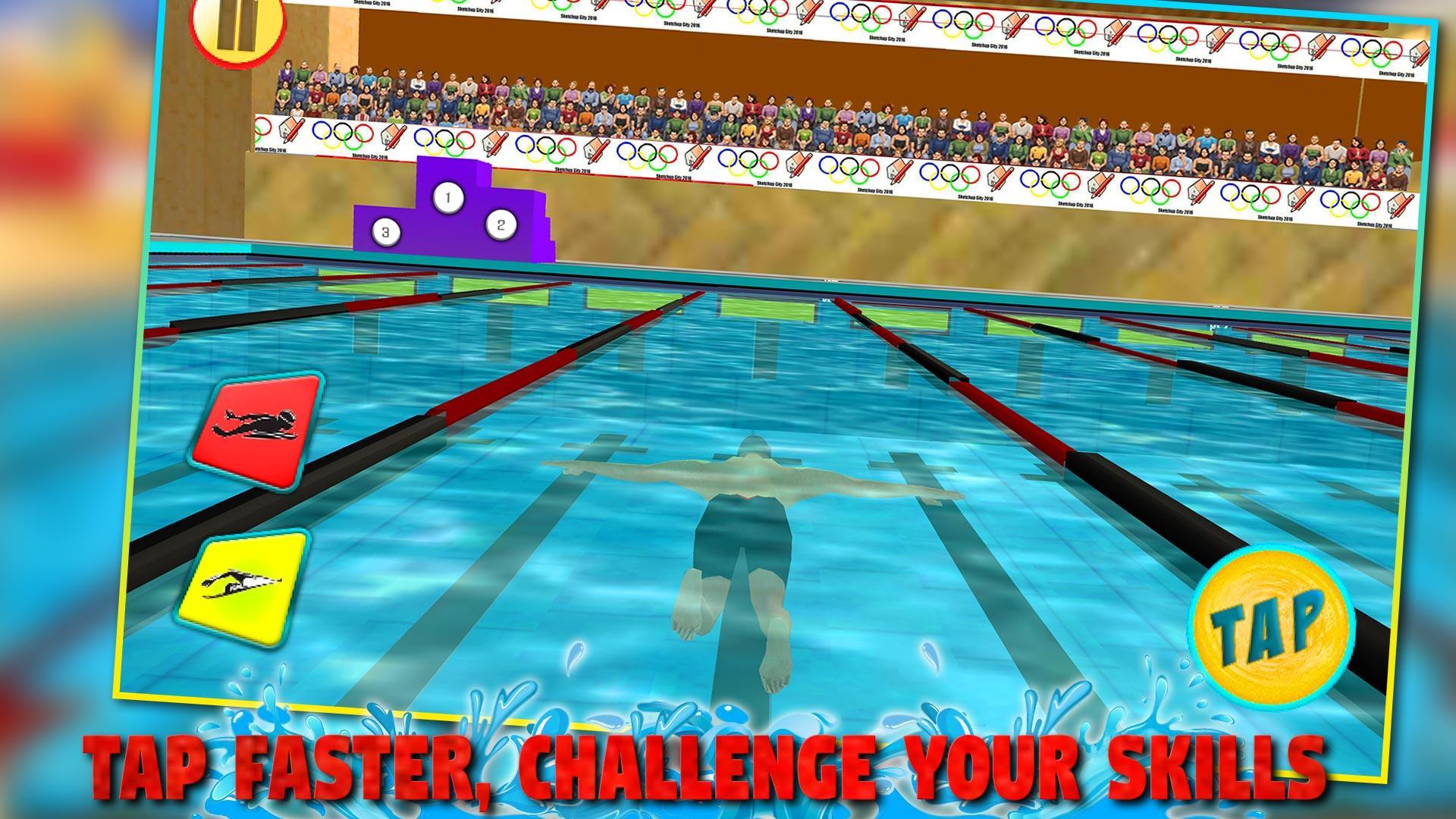 Android 用の リアル プール 水泳 水 レース 3d 17年 Fun ゲーム Apk をダウンロード
